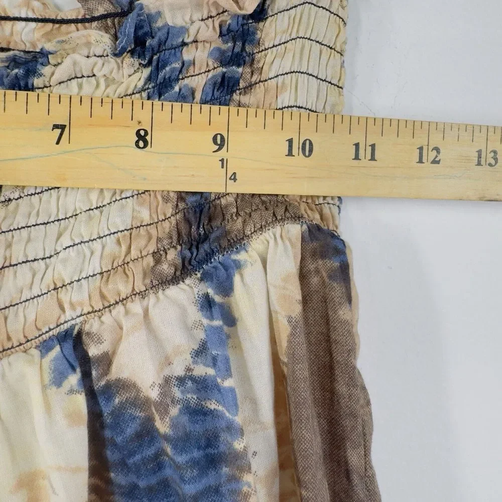 Unsubscribed Womens Front Slit Wrap Pants Diamond Print Tie Dye‎ XS